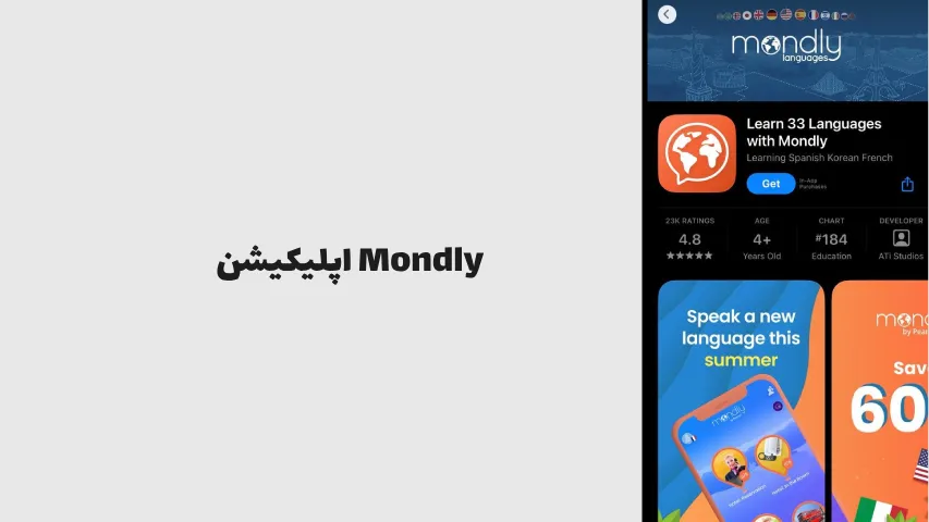 اپلیکیشن Mondly - آکادمی زبان پیرهانی